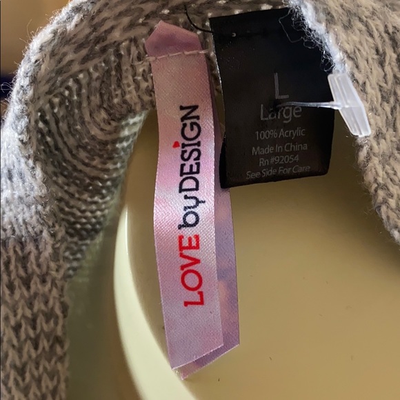 Love by Design Jacquard Cardigan Sweater Large - Picture 8 of 9